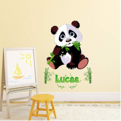 Personalizuoti vardo lipdukai, asmeniniai lipdukai, vaikų miegamasis, 2 lapai, 30 x 25 cm ir 45 x 30 cm, įvairiaspalviai