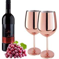 D L D 2PCS Nerūdijančio plieno raudonasis vyno stiklas Metalinis vyno stiklas Nedūžtantis baltojo vyno kokteilių stiklas Nedūžtantis BPA-Free taurė Sulčių gėrimas Šampano taurė Šalis baro priedai