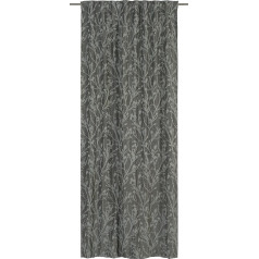 Elbersdrucke Secret Garden 07 užuolaida su paslėptomis kilpomis Grey Blackout Heat Insulating Energy Saving 255 x 135 cm užuolaida svetainei, miegamajam, prieškambariui 199531