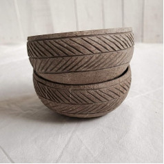Comboo® Jumbo Coconut Bowl 100 % natūralus ir rankų darbo Budos dubuo, salotų ir veganiškas dubuo, pusryčių ir dekoravimo indas