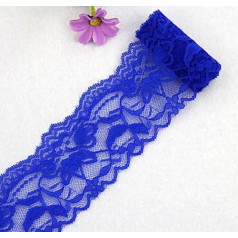 Yulakes 10 jardų Vintage Spitzenbordüre 5.5cm Breite, Spitzenbordüre Spitzenborte Spitzenband ，Dekorband, Handwerk, Schleifband (blau)