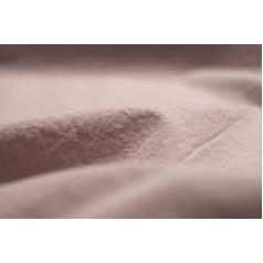 L1NK STUDIO Patalynė 240 x 220 cm - antklodės užvalkalas 100 % medvilnė (Percale 200 siūlų), skirtas lovai 150 cm, paprastas, dūminės rožinės spalvos