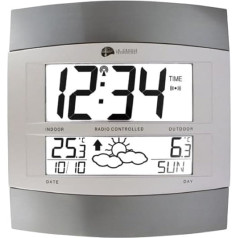 LA CROSSE TECHNOLOGY - WS6158 Wanduhr mit Wettersymbol - Aliuminis