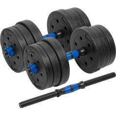 Reguliuojami bituminiai hanteliai su jungtimi 2x10kg ACTIVE