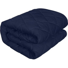Utopia Bedding Dygsniuotas čiužinio užvalkalas 90 x 200 cm, prigludęs čiužinio užvalkalas, su giliomis kišenėmis, išsitempia iki 30 cm (tamsiai mėlynas)