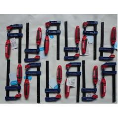 12 varžtinių spaustuvų SZ 50 x 300 mm su plastikine rankena rinkinys