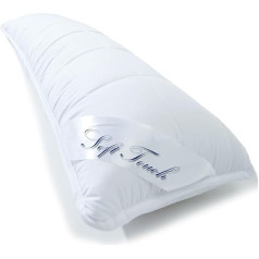Aqua-textil Soft Touch Side Sleeper Pillow 40 x 145 cm, Mikropluošto pagalvė slaugai, tuščiavidurio pluošto pagalvė, nėščiosios pagalvė
