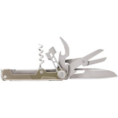 Gerber ArmBar Cork 30-001584 Kišeninis peilis su 8 funkcijomis, daugiafunkcinis peilis lygiais ašmenimis, auksinis, nerūdijantis plienas/aliuminis