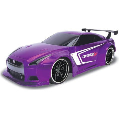 Dickie Toys RC Nissan GT-R RC automobilis, radijo bangomis valdomas automobilis su radijo valdymu, turbininis, iki 9 km/val., su akumuliatoriais, USB įkrovimo funkcija, mastelis 1:16, 29 cm, nuo 6 metų