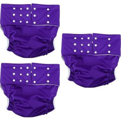 Lurrose Pack of 3 Adult Cloth Nappies Men's Briefs Underwear Nappies for Men Adult Nappies for Women Training Pants for Adults Reusable Nappies for