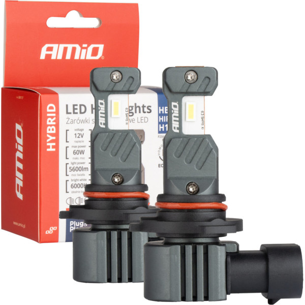 Led automobilių lemputės hibridinės serijos hb3 hir1 h10 6000k canbus 60w -04117