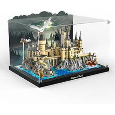 cooldac akrilinis ekranas, skirtas Lego 76419 Hario Poterio pilies Hogvartso rinkinys (tik akrilinis dėklas, be Lego), dulkėms atsparus skaidrus universalus ekranas, suderinamas su Lego 76419 Haris Poteris