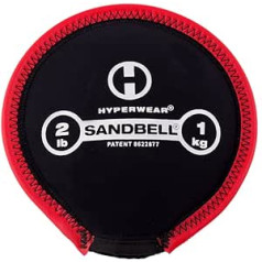 „HYPERWEAR SandBell Sandbag“ treniruočių krepšys Naudokite namų sporto salės įrangoje smėlio maišą, kuris yra užpildytas švariu JAV smėliu. Geriausi patentuoti smėlio maišai kūno rengybai (dydžiai nuo 2 svarų iki 50 svarų)