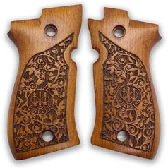 ZIB GRIPS Beretta F 81 rankenoms pistoleto rankena rankų darbo iš riešutmedžio rankenos Ars.01