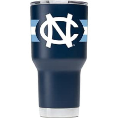 Gametime Sidekicks North Carolina Tumbler 30 Oz Oficialiai licencijuotas 18/8 nerūdijančio plieno dviguba sienelė vakuume izoliuota UV LED spausdinti logotipai be prakaito išlieka karšta / šalta - 360 laipsnių apvyniojimas