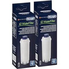 Delonghi vandens filtras DLS C002 paketas (x2), skirtas Delonghi espreso ir pupelių iki puodelio aparatams