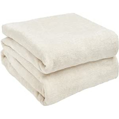 Highams megztos vilnos lovos kėdė sofa Šilta Cozy Cream 150x200cm