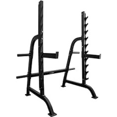 Sporttrend 24® pritūpimo stovas su 500 kg Maks. Įkelti | Pritūpęs stovas su štanga, skirtas intensyvioms jėgos treniruotėms namų sporto salėje arba treniruoklių salės studijoje