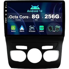 SXAUTO ¦ 8G + 256G ¦ Android 13 IPS automobilio radijas, skirtas Citroen C4 C4L DS4 (2013–2017 m.) - Integruotas Carplay / Android Car / DSP - LED kamera + MIC - DAB vairo valdymas Fast Boot 360-CAM WiFi - 2 DIN 10.1