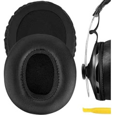 Geekria QuickFit Protein Leather Ersatz-Ohrpolster für Kopfhörer Senheiser Momentum Over Ear ausinių pakaitiniai ausų pagalvėlės, Ohrpolster (Schwarz)