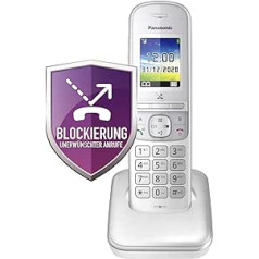 Panasonic KX-TGH7 belaidis telefonas, sidabrinis