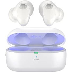„LG Tone Free T90S“ įdedamos „Bluetooth“ ausinės su „Dolby Atmos“ garsu, „Meridian“ technologija, ANC (aktyviu triukšmo slopinimu) ir UVnano+, balta
