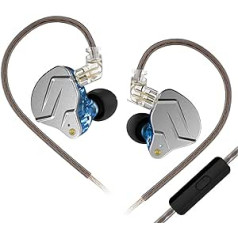 KZ ZSN Pro HiFi In-Ear ausinės Yinyoo HiFi Stereo Bass Sound IEM Ausinės Triukšmą slopinančios 0,75 mm 2 kontaktų (mėlynas mikrofonas)