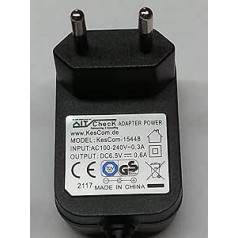 6,5 V 600 mA maitinimo šaltinis / kištukinis maitinimo šaltinis, suderinamas su Siemens Gigaset C39280-Z4-C557 ir C39280-Z4-C707 arba pakeičiamas