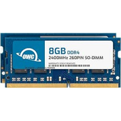 OWC – 16 GB atminties atnaujinimo rinkinys – 2 x 8 GB PC19200 DDR4 2400 MHz SO-DIMM, skirti 27 colių „iMac Retina 5K“ (2017 m. vidurys), „Mac Mini“ (2018 m. pabaiga), ir suderinamiems kompiuteriams