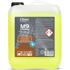 CLINEX M9 Strong 5L skystis, skirtas stipriai nešvarių grindų valymui