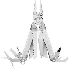 „Leatherman 2H Wave Plus“ – aukštos kokybės daugiafunkcis įrankis su 18 užrakinamų įrankių – praktiški įrankiai lauke ar stovyklavimui – nerūdijantis plienas