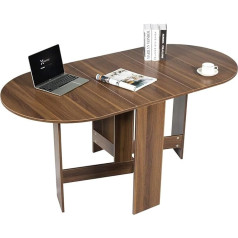 Costway Modernus sulankstomas stalas 4-7 žmonėms Darbo stalas Universalus stalas 163 x 80 x 75 cm