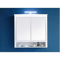 Trendteam Smart Living - Veidrodinė spintelė - Vonios kambarys - Ole - Matmenys (plotis x aukštis x gylis) 81 x 80 x 25 cm - Balta - 183945601
