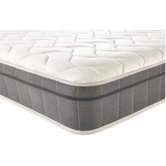 Aspire Beds 6000 Diamond Pocket Spring & Memory Foam Topper Prabangus miego paviršiaus čiužinys Ultimate 4ft 6 Double