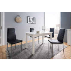 Newfurn Valgomasis stalas Baltas valgomojo stalas Virtuvės stalas II 120 x 76,5 x 70 cm (plotis x aukštis x gylis)