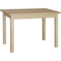 K Koma koma Valgomasis stalas Virtuvės stalas Pušies masyvo restoranas 70 x 130 cm Dažyta pušis
