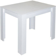 Deine Tante Emma deine-tante-emma 0566/80 x 60 cm Pit White Matt Valgomojo stalas Virtuvės stalas Valgomasis stalas