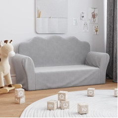 Zqqlvoo Sofa lova Gyvenamasis kambarys Sofa kėdė Sofa Vaikiška sofa 2-vietė Šviesiai pilka Minkštas pliušas gyvenamajam kambariui Svečių kambarys Biuras