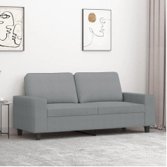 LAPOOH 2-vietė sofa šviesiai pilka 140 cm audinys, poilsio sofa, sofos ir kušetės, poilsio sofa, sofa į kambarį, sofa su miegojimo funkcija - 359391