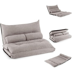 Goplus Grindų sofa su miego funkcija, 