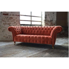 Jvmoebel Česterfildo sofa sofa minkštasuolis minkštasuoliai Klasikinis 3 vietų odinis audinys Winchester