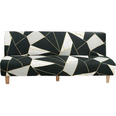 Aqigr Be rankų sofos antklodės dangteliai, Spandex tempimo Futon Slipcover apsauginis neslystantis elastingas sulankstomas sofos sofos ženklas tinka 2-3 vietų sulankstomai sofos lovai be porankių