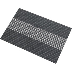 Leadrop Aukštos temperatūros padėkliukai, lėkštė, karščiui atsparus padėkliukas, ekologiškas PVC rinkinys, lengvai valomas, susukamas, taupantis vietą, apsaugantis nuo nudegimo stalinis kilimėlis Juoda