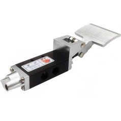 ST-403A Pneumatinis fukspedalventilis, 0,95 cm (3/8 Zoll), 2 padėtys, 5 padėtys, pneumatinis fukspedalventilis