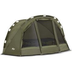 Lucx® Puma Žvejybinė palapinė 1 žmogus Bivvy 1 žmogus Karpių kupolinė žvejybinė palapinė 1 asmuo Žvejybinė palapinė Vandens kolonėlė 10 000 mm Stovyklavimo palapinė