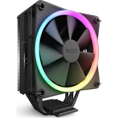 NZXT T120 RGB oro aušintuvas - RC-TR120-B1 - CPU oro aušintuvas - 120 mm ventiliatorius - tiesioginio kontakto technologija - 4 variniai šiluminiai vamzdeliai - pasirinktinai 2 - tinka 