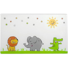 LEONARDO HOME Bambini 039200 Pjaustymo lentelė, stiklinė, įvairiaspalvė