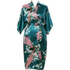 Ponios satino Kimono Robe vestuvių nuotakos mergina miego drabužiai Robe dydis 8-24