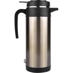 Virdulys, 1200 ml, elektrinis boileris automobilyje, automobilinis šildomasis puodelis, kelioninis termosas, šildomasis vandens buteliukas, nerūdijantis plienas, 12 V