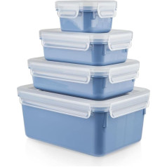 TEFAL Masterseal Colour Edition Aqua Blue Square 4 vnt. 100 % sandarus 100 % saugus, galima plauti indaplovėje Madinga spalva N1030810